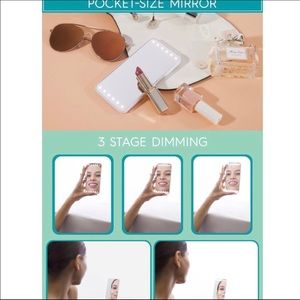 Riki cutie travel light makeup mirror